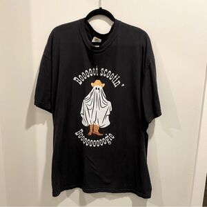 Halloween Boot Scootin Boogie Cowboy Ghost Tee - Size 2XL